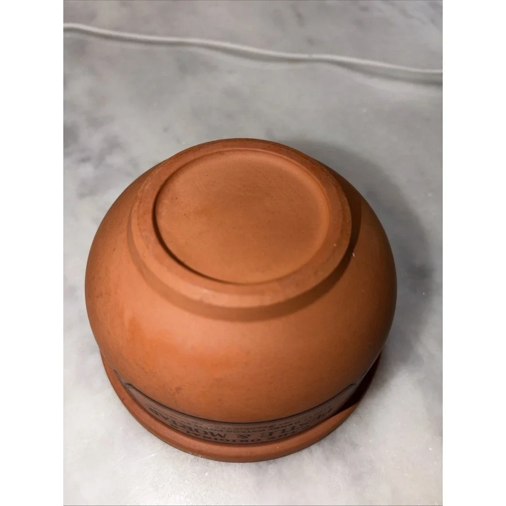 Vintage 1980s Henry Watson Pottery Suffolk Terracotta Pestle & Mortar Original